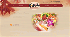 Desktop Screenshot of okaasianfusion.com